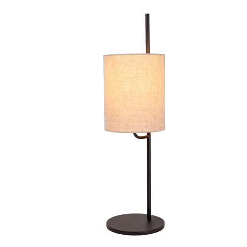 Lucide MAGIC - Lámpara de mesa - Ø 18 cm - 1xE27 - Negro - encendido