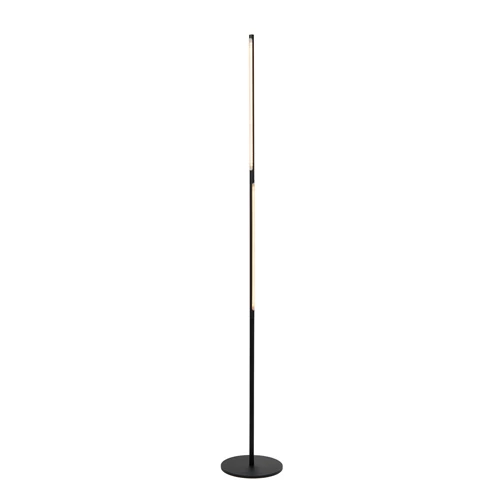 Lucide FINAN - Lampadaire - LED Dim. - 1x32W 2700K - Noir - allumé