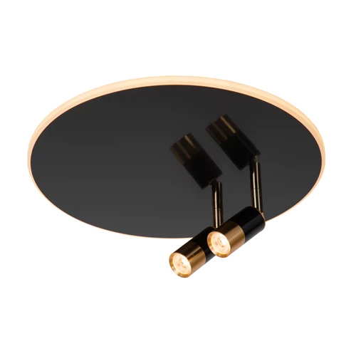 Lucide JUBEL - Plafonnière - Ø 40 cm - LED - CCT - 2500K/3000K - Zwart chroom - aangezet 9