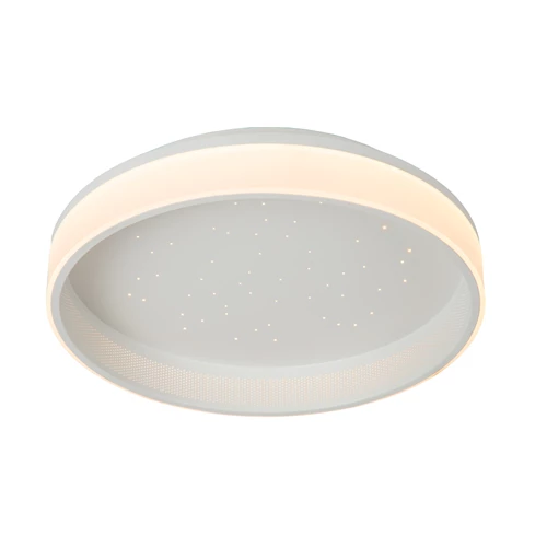 Lucide ESTREJA - Flush ceiling light - Ø 40 cm- LED 3 StepDim - CCT - 2500K/3000K - White - turned on 1