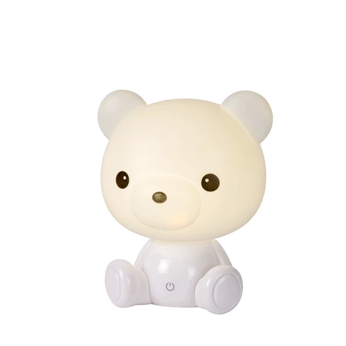 Lucide DODO BEAR - Table lamp Children- LED 3 StepDim - 1x3W 4000K - White - turned on 1