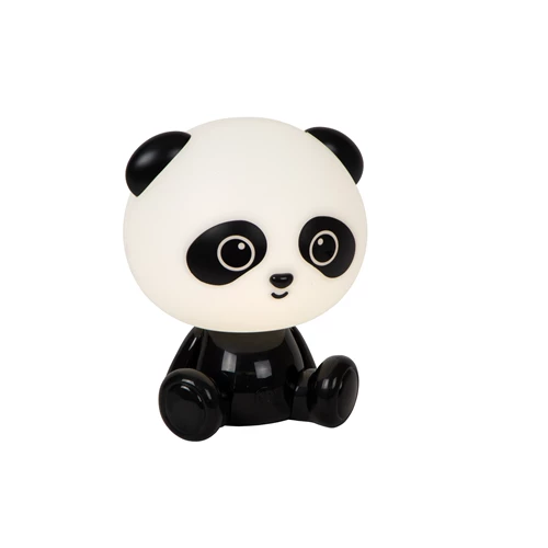 Lucide DODO PANDA - Tafellamp Kinderkamer - LED 3 StepDim - 1x3W 4000K - Zwart - aangezet