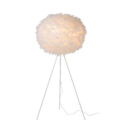 Lucide GOOSY SOFT - Lampadaire - Ø 50 cm - 1xE27 - Blanc - allumé 1