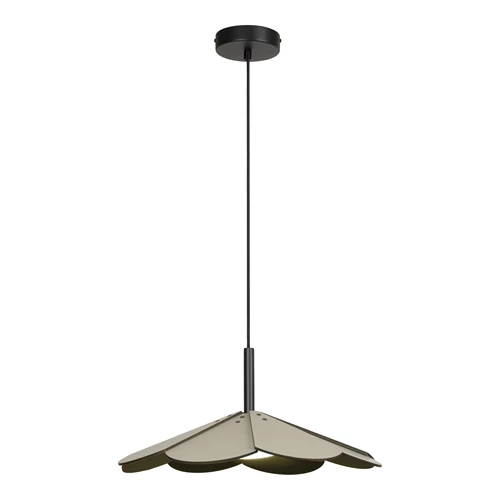 Lucide BLOMSTER - Hanglamp - Ø 47 cm - LED Dimb. - 1x9W 3000K - Groen | Essential - aangezet 3