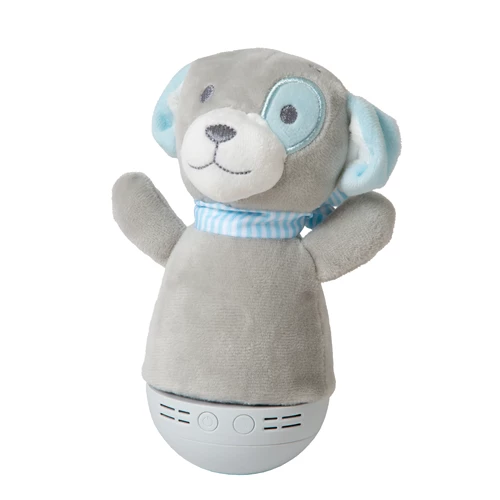 Lucide DOLLY - Tischlampe Kinderzimmer - Batterien - LED - 1x3W 2700K - Mit Musikfunktion - Grau - eingeschaltet 6