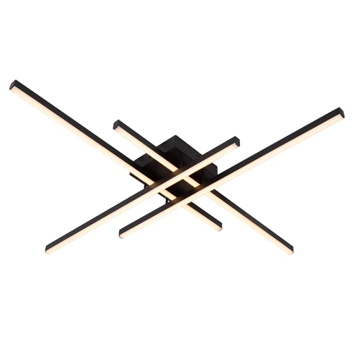 Lucide NOVAK - Lámpara de techo - LED Regul. - CCT - 1x42W 2700K/4000K - Negro - encendido