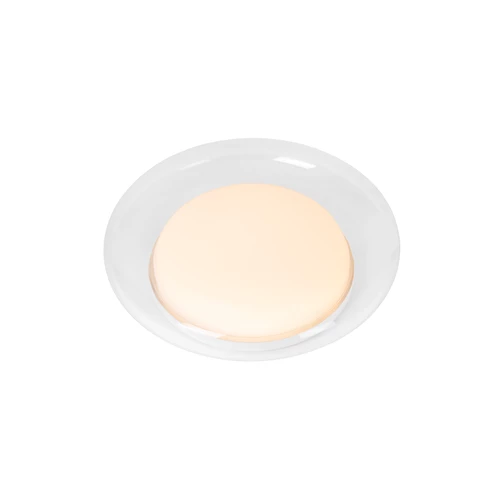 Lucide SKETES - Flush ceiling light - Ø 35,2 cm - LED Dim. - CCT - 1x18W 2700K/5000K - Transparant - turned on