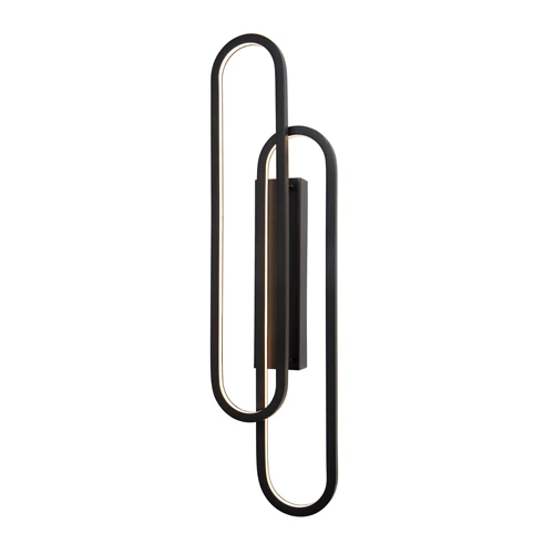 Lucide THELMA - Lámpara de pared - LED Regul. - 1x35W 2700K - Negro - encendido