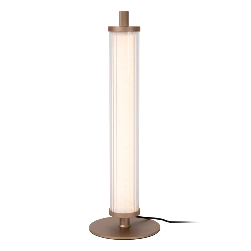 Lucide VALENTINE - Tischlampe - Ø 15 cm - LED Dim. - CCT - 1x15W 2200K/3000K - Champagner Farbe - Vibes - eingeschaltet 5