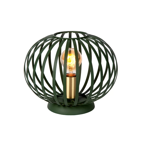 Lucide MANUELA - Tischlampe - Ø 25,5 cm - 1xE27 - Grün - eingeschaltet 3