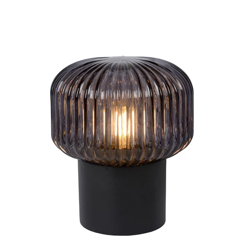 Lucide JANY - Table lamp - Ø 16 cm - 1xE14 - Black - turned on