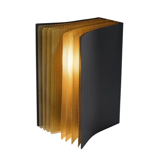 Lucide EXTRAVAGANZA LIVRET - Tischlampe - 1xE14 - Schwarz - eingeschaltet