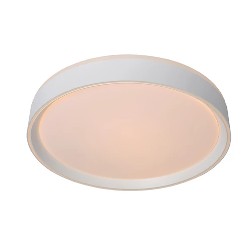 Lucide NURIA - Plafonnier - Ø 30 cm - LED 3 StepDim - 1x18W 2700K - Blanc - allumé 1