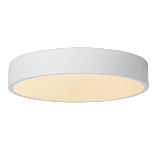 Lucide UNAR - Lámpara de techo - Ø 30 cm - LED 3 StepDim - 1x18W 2700K - Blanco - encendido 1