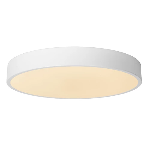 Lucide UNAR - Plafonnier - Ø 39,5 cm - LED 3 StepDim - 1x24W 2700K - Blanc - allumé 1