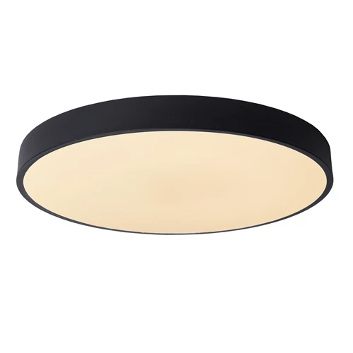 Lucide UNAR - Deckenleuchte - Ø 49,5 cm - LED 3 StepDim - 1x36W 2700K - Schwarz - eingeschaltet
