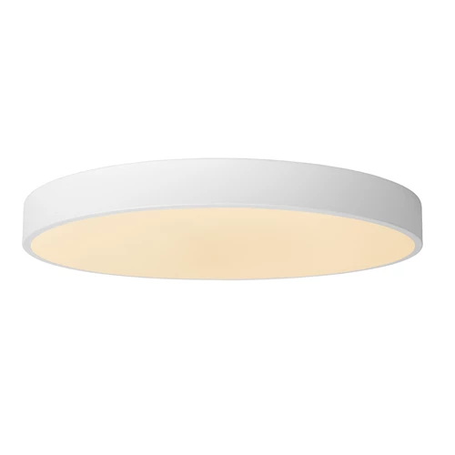 Lucide UNAR - Plafonnière - Ø 49,5 cm - LED 3 StepDim - 1x36W 2700K - Wit - aangezet 1