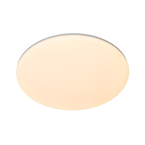 Lucide OLSON - Plafonnier Salle de bains - Ø 45 cm - LED - CCT - 1x45W 3000K/6500K - IP44 - Opalin - allumé 1