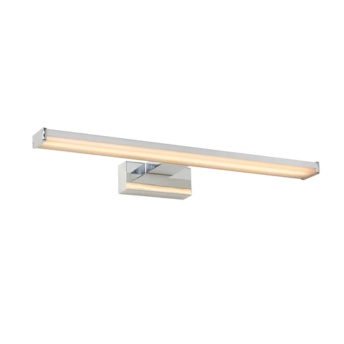 Lucide ONNO - Spiegelleuchte Badezimmer - LED - 1x11W 3000K - IP44 - Chrom Matt - eingeschaltet 2