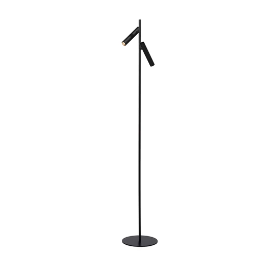 Lucide PHILON - Leeslamp - Ø 23 cm - LED Dimb. - 2x4,5W 3000K - Zwart - aangezet