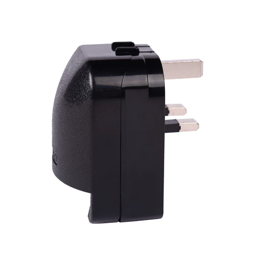 Lucide CONVERTOR PLUG - Prise 3-pin - 13A - Noir - allumé