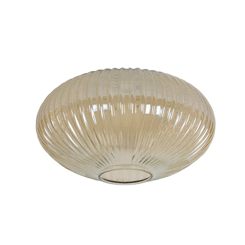Lucide MALOTO - Glas - Ø 30 cm - Amber - aangezet 1