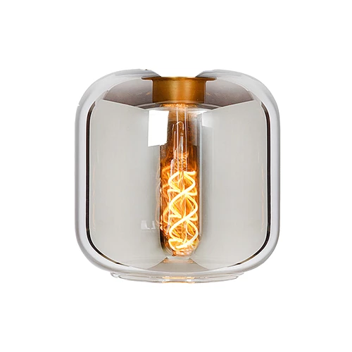 Lucide JOANET - Verrerie - Ø 16 cm - Fumé - allumé 6
