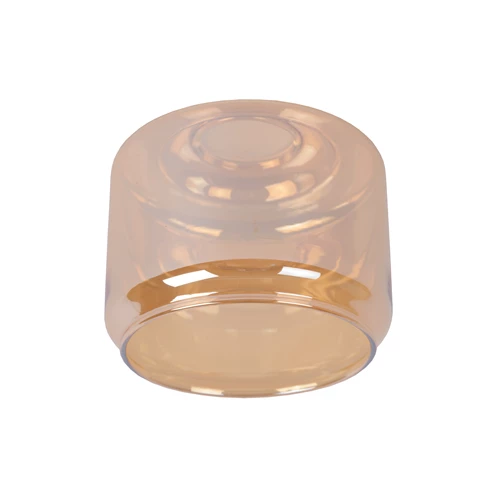 Lucide BJORN - Glass - Matt Gold / Brass - turned on 2