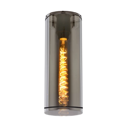 Lucide DOUNIA - Cristal - Ø 14 cm - Ahumado - encendido 5