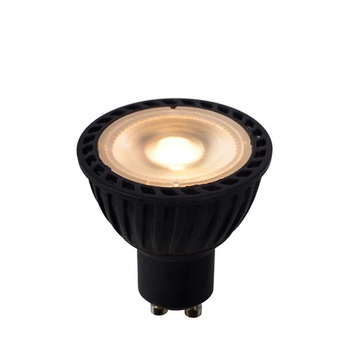 Lucide MR16 - Lámpara led - Ø 5 cm - LED 3 StepDim - GU10 - 1x5W 2700K - Negro - encendido