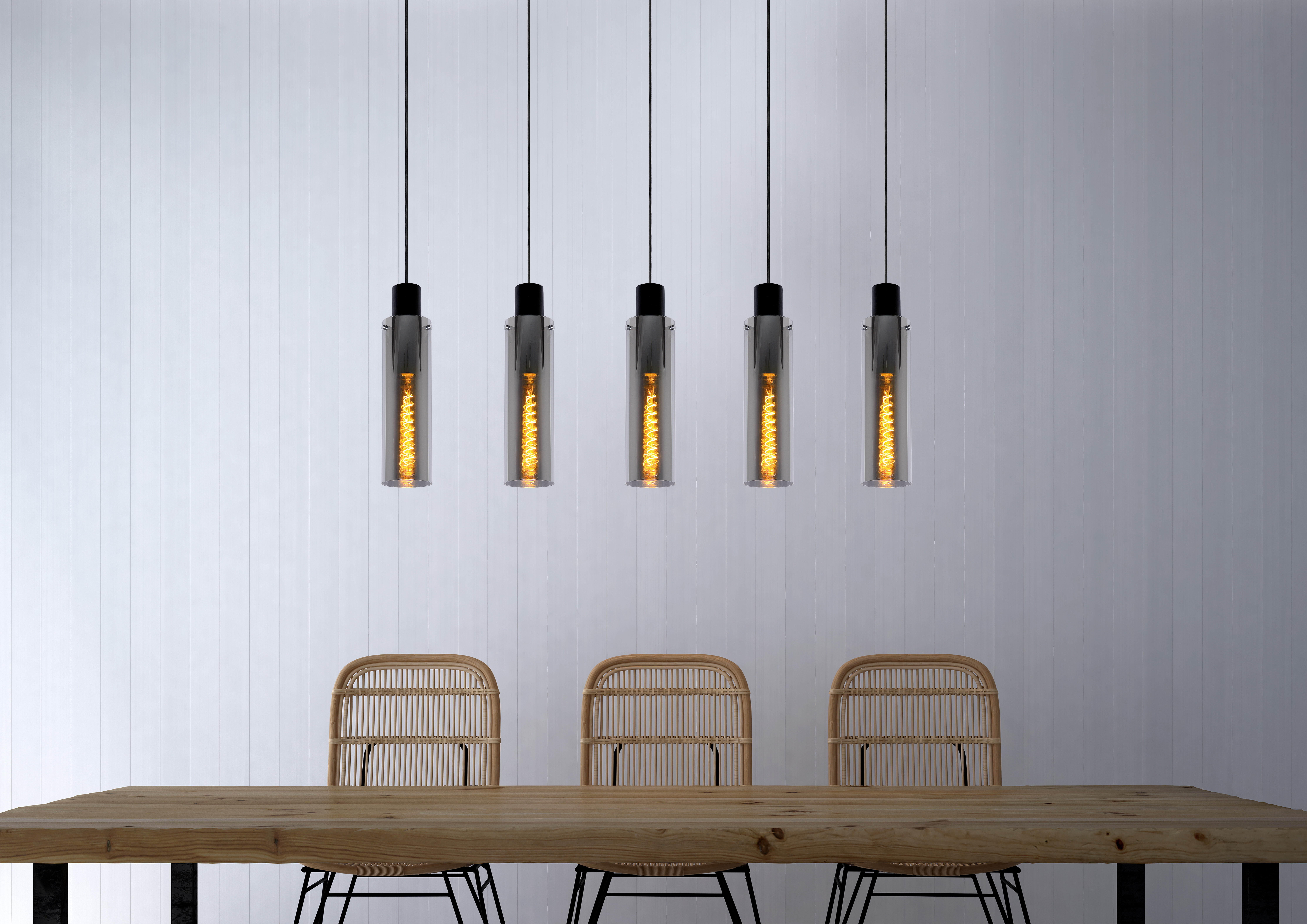 Suspension Lucide ORLANDO – 32 Cm, 3xE27, Fumé (Occasion Comme Neuve, Retourné)