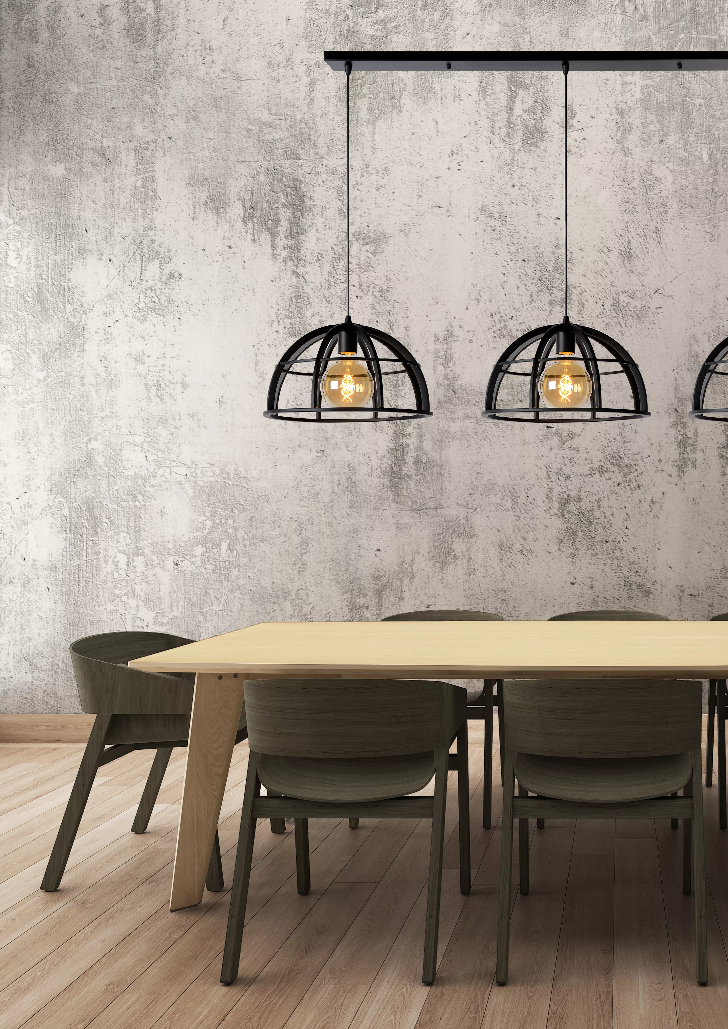 Lucide DIKRA - Pendant light - Ø 40 cm - 3xE27