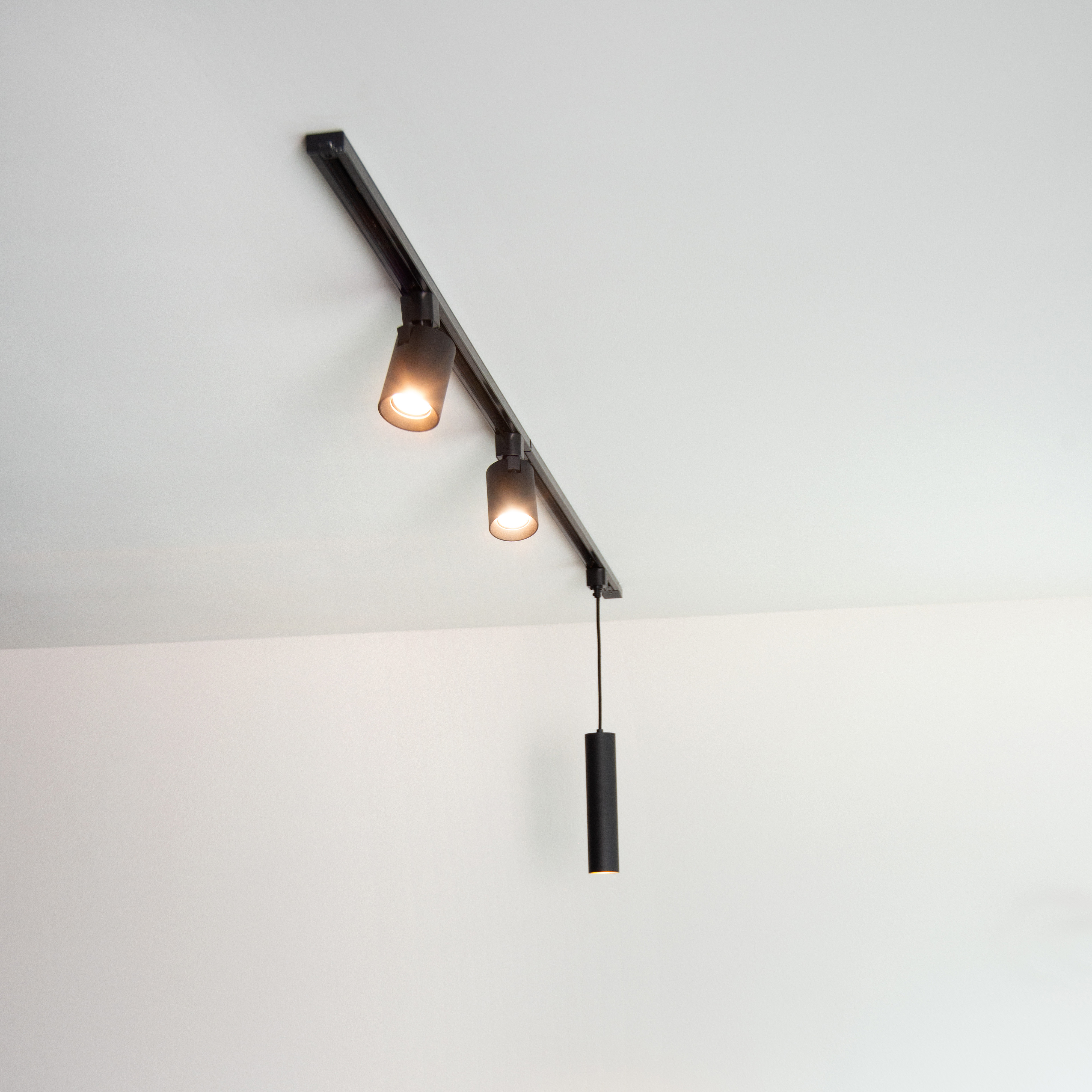 Connecteur En X Pour Rail D'Éclairage Maytoni - Aluminium Noir Pour Salon, Cuisine, Chambre - Système Monophasé