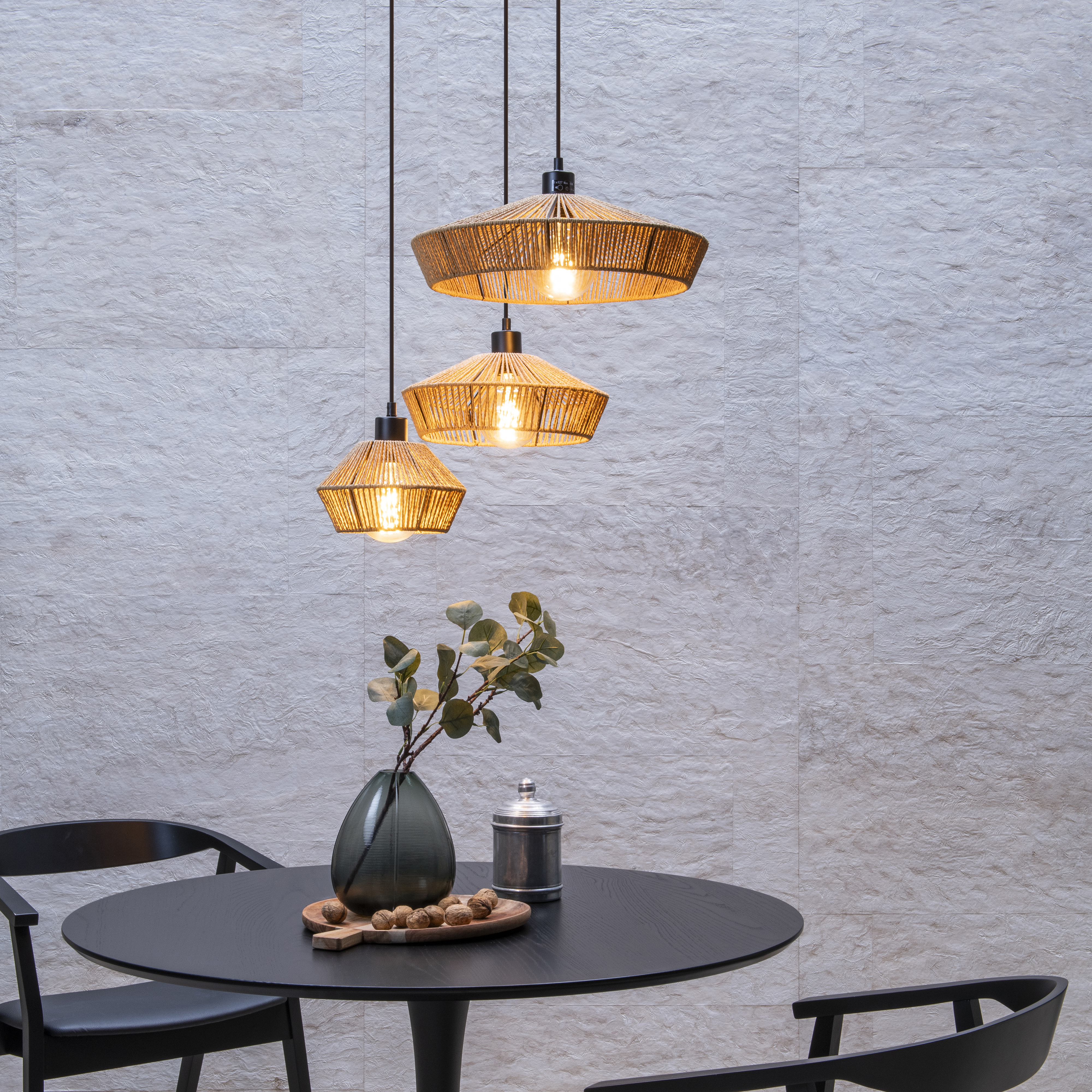 Lucide ETTA Pendelleuchte – Holz-Design, 29 Cm Ø, Verstellbar, Für E27 LED, 146 Cm Höhe
