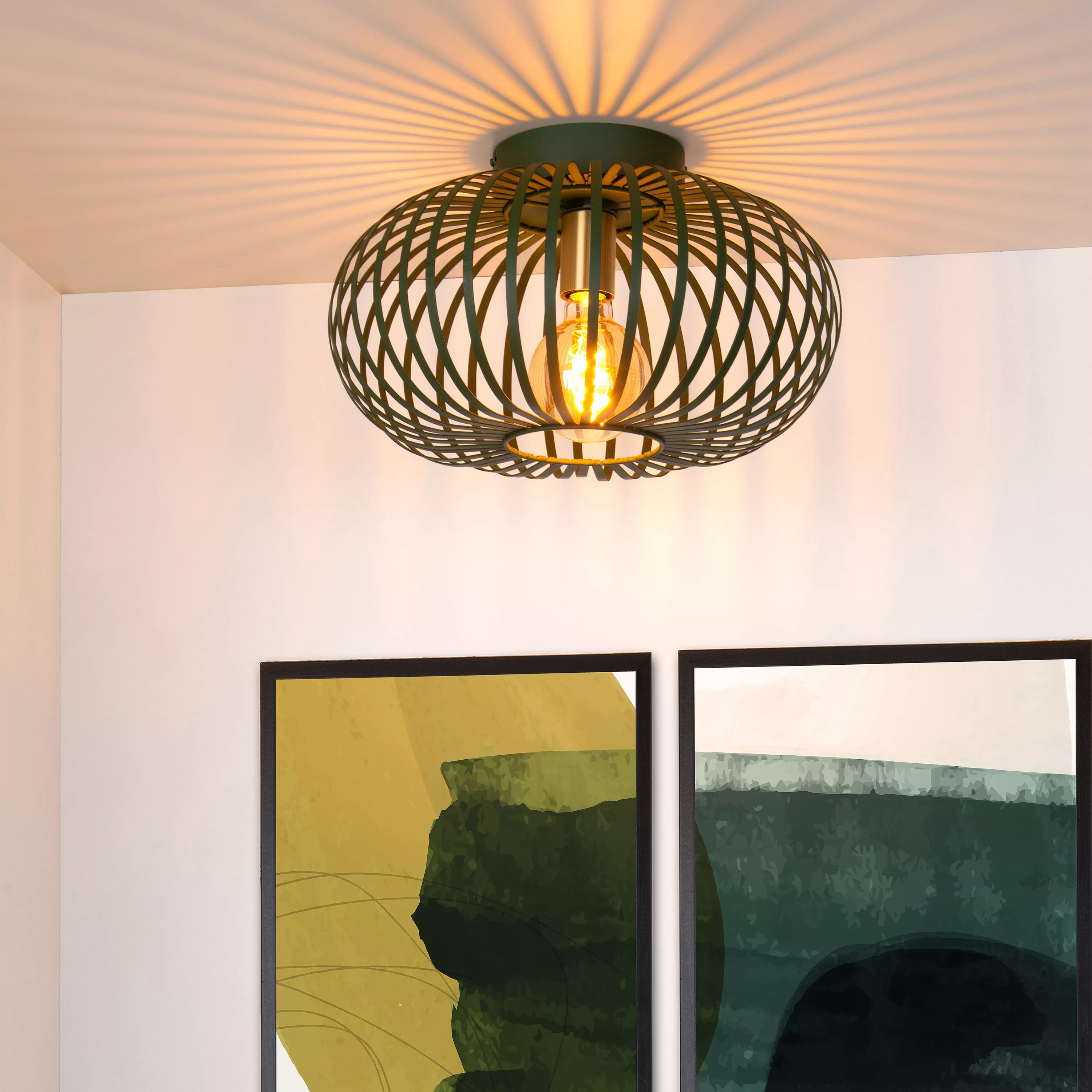 Lucide Plafondlamp Manuela - Zwart - 40cm - E27 Lucide Plafondlamp Manuela - Zwart - 40cm - E27