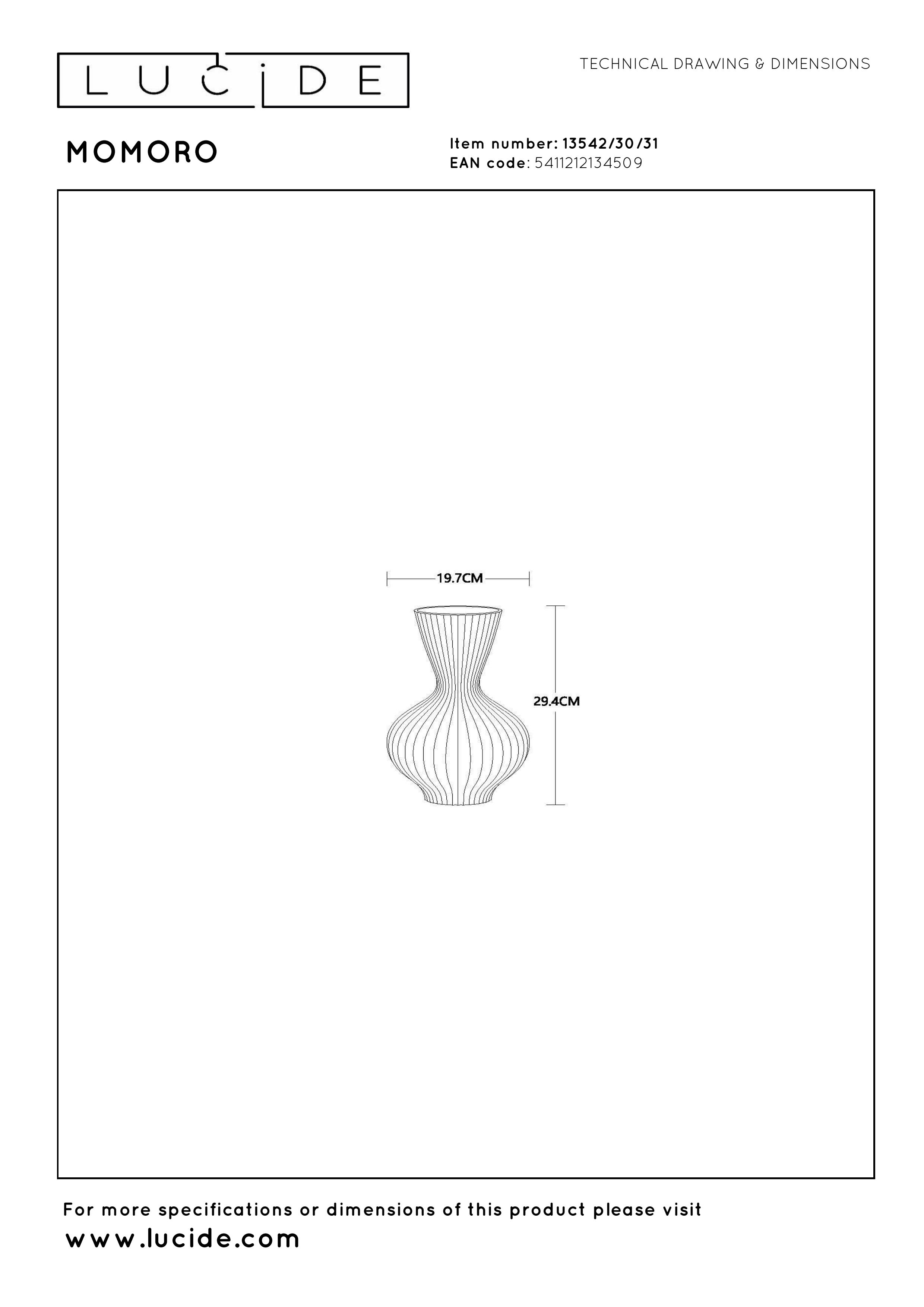LUCIDE MOMORO Tischlampe | Porzellan, Weiß | Mit E14-Fassung Und Kippschalter Am Kabel | Für LED-Leuchtmittel Geeignet