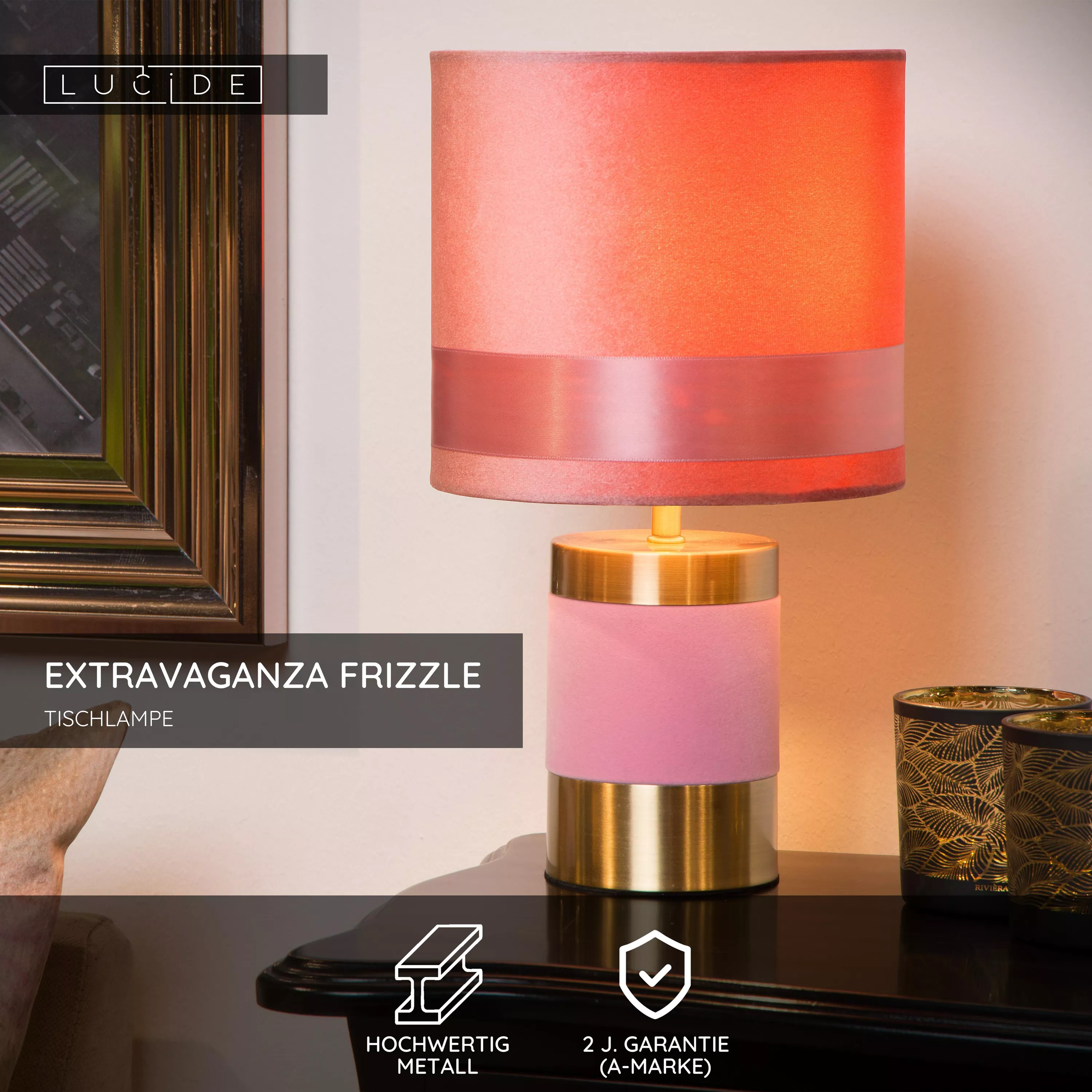 Lucide EXTRAVAGANZA FRIZZLE - Tischlampe - Ø 18 cm - 1xE14