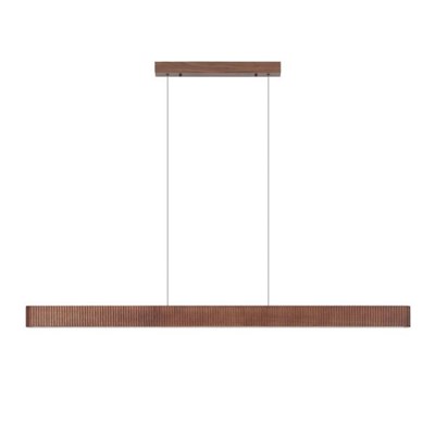 Lucide BANNISTER - Hanglamp - LED Dimb. - CCT - 1x30W 2200K/3000K - Donkere Houtlook - Vibes