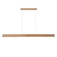 Lucide BANNISTER - Lámpara colgante - LED Regul. - CCT - 1x30W 2200K/3000K - Madera ligera - Vibes encendido 2