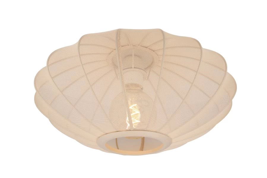 Lucide CORINA - Plafonnière - Ø 40 cm - 1xE27 - Beige - aangezet 8