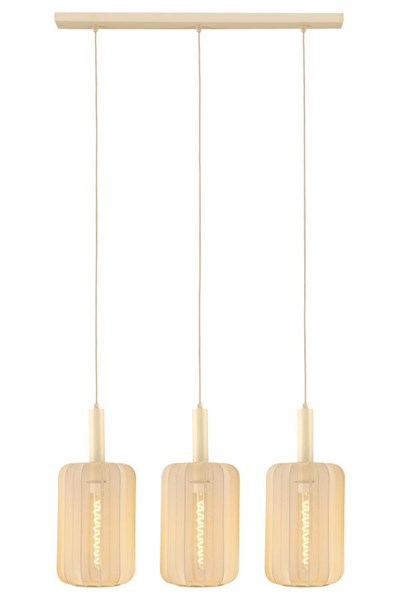 Lucide CORINA - Pendant light - 3xE27 - Cream