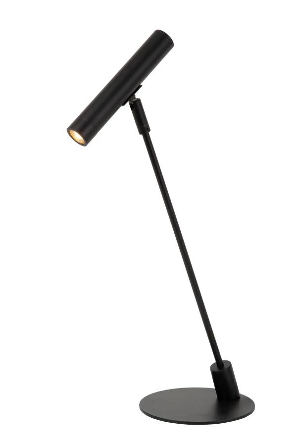 Lucide ALEC - Lampe de bureau - LED Dim. - G9 - 1x3W 2700K - Des anneaux interchangeables inclus - Noir - allumé