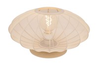Lucide CORINA - Lámpara de mesa - Ø 40 cm - 1xE27 - Beige encendido 8