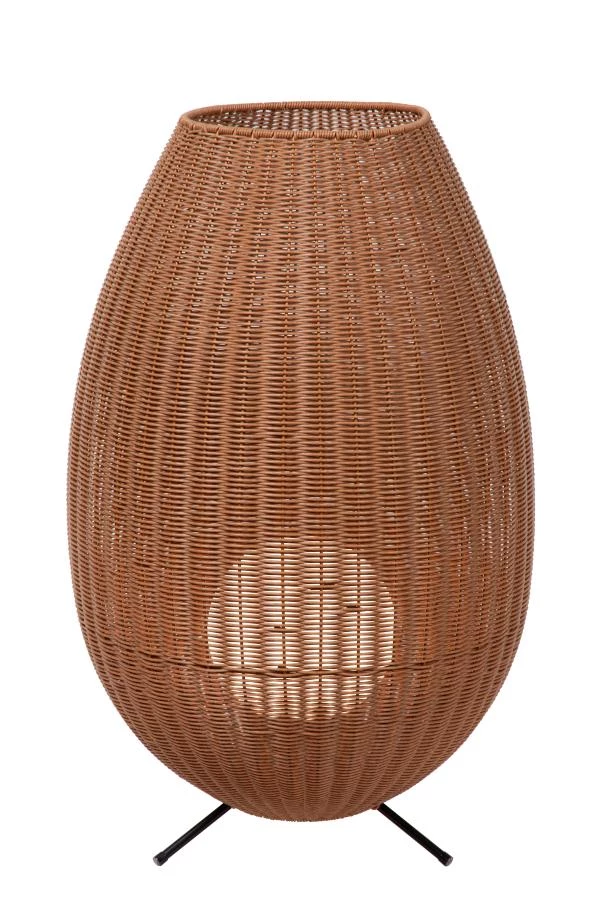 Lucide COLIN IP44 - Oplaadbare Vloerlamp Binnen/Buiten - Accu/Batterij - LED 3 StepDim - 1x3W 3000K - IP44 - Naturel - aangezet 2