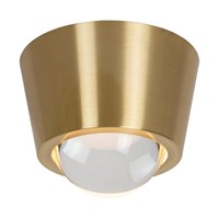 Lucide RIGON - Plafonnière - Ø 9 cm - LED - 1x7W 3000K - Mat Goud / Messing aangezet 2