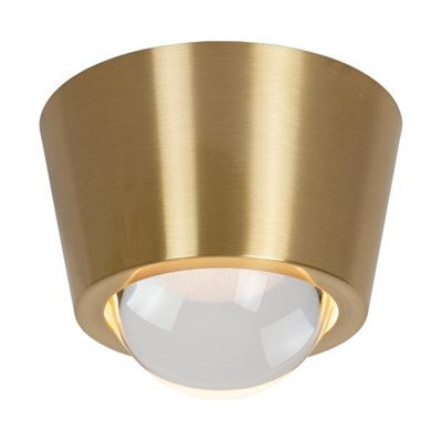 Lucide RIGON - Flush ceiling light - Ø 9 cm - LED - 1x7W 3000K - Matt Gold / Brass