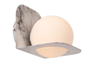 Lucide DAVY - Wandleuchte Badezimmer - 1xG9 - IP44 - Grau