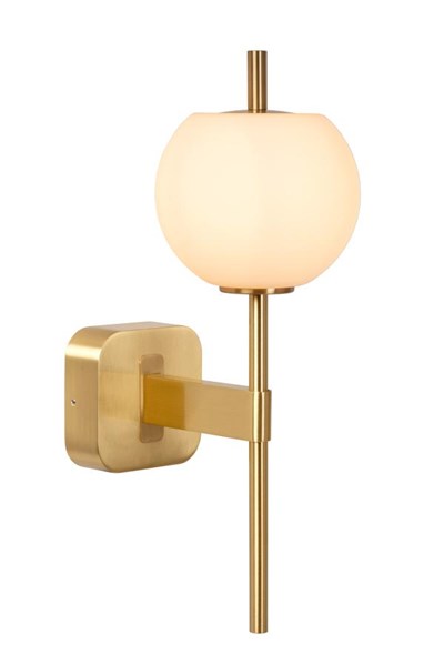 Lucide ELDA - Wandleuchte Badezimmer - 1xG9 - IP44 - Mattes Gold / Messing