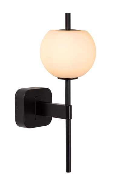 Lucide ELDA - Wandleuchte Badezimmer - 1xG9 - IP44 - Schwarz