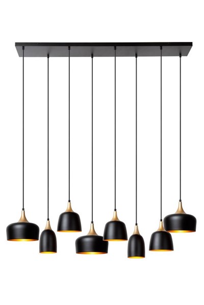 Lucide CHAYANNE - Pendelleuchten - 8xE14 - Schwarz